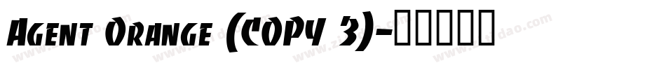 Agent Orange (COPY 3)字体转换